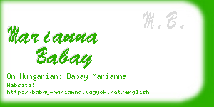 marianna babay business card